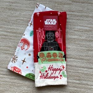 NWT St. Nicholas Square® Star Wars 2-Pack Darth Vadar Kitchen Towel Set